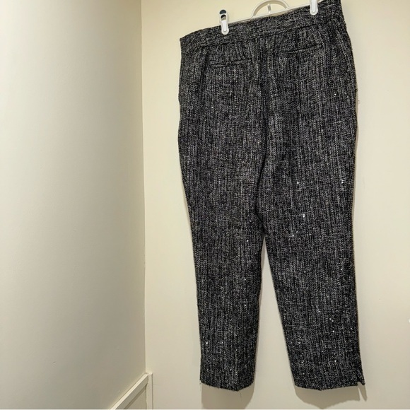 WOMENS TALBOTS HAMPSHIRE ANKLE LENGTH WITH SEQUIN TWEED PARTY NYE PANTS SIZE: 14 - Picture 10 of 15